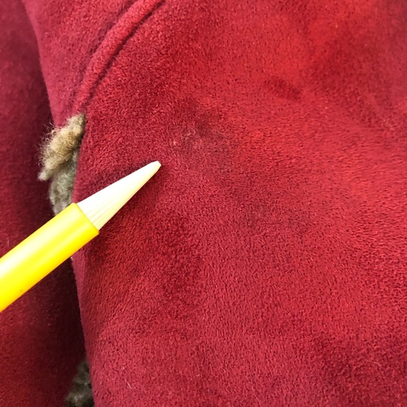 Women’s LL Bean SZ L Regular Winter Faux Sherpa Micro Faux Soft Suede Style Coat - Picture 15 of 15